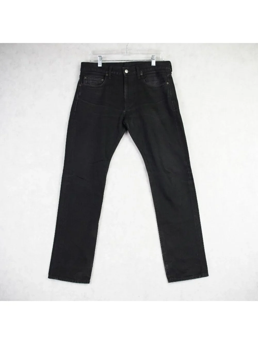J. Crew Mens Style 484 Straight Leg Jeans W31 L30 Black Japanese Kaihara Denim